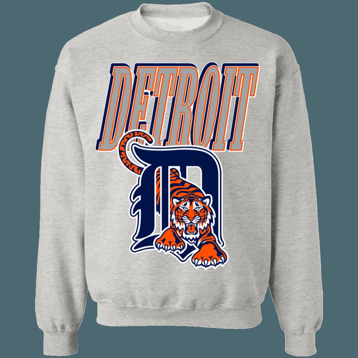 Detroit Tigers Vintage MLB Crewneck Sweatshirt Hoodie Shirt Gifts for Detroit Tigers Fans - Image 4