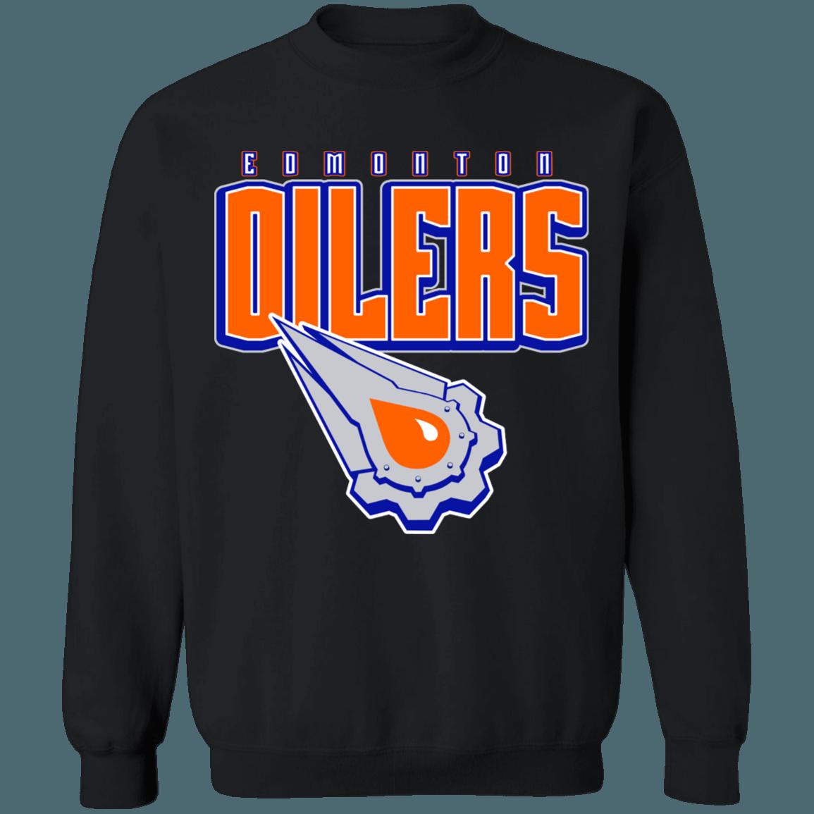 Edmonton Oilers Gear Logo Vintage NHL Sweatshirt Hoodie TShirt For Hockey Lovers - Image 4