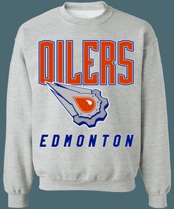 Edmonton Oilers OIL Stone Vintage NHL Sweatshirt Hoodie TShirt For Hockey Lovers