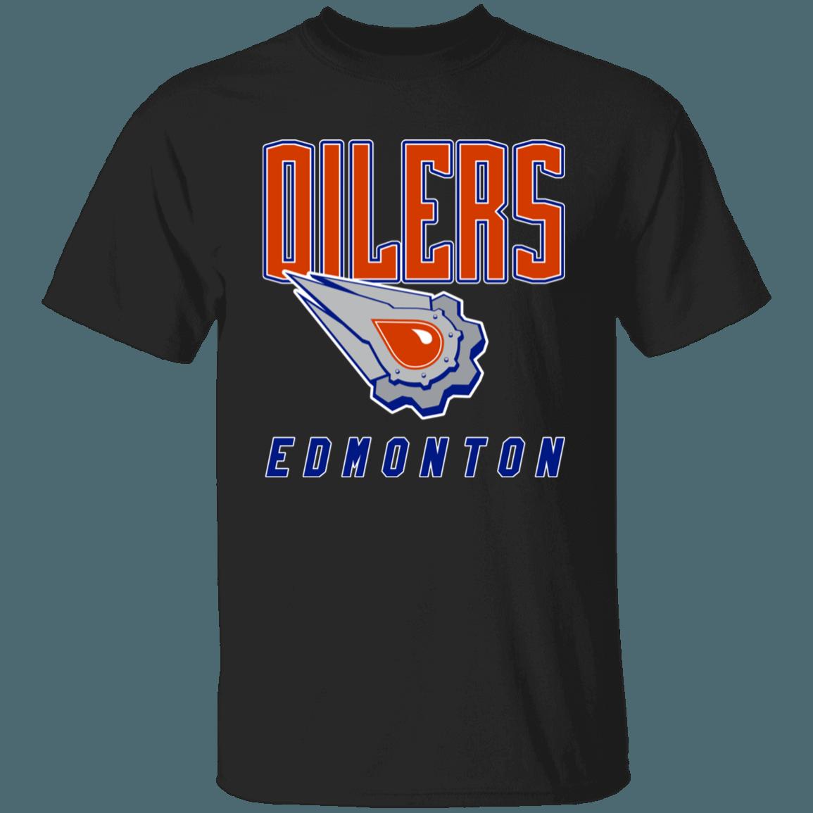 Edmonton Oilers Oil Stone Retro NHL T-Shirt Sweatshirt Hoodie National Hockey League Shirt - Image 3