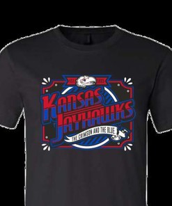 Est 1865 The Crimson And The Blue Kansas Jayhawks T Shirts, Kansas Basketball Shirts