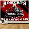 Fitness Club Banner Flag Tapestry Home Gym Decor Weightlifting Wall Art, Gym Flags