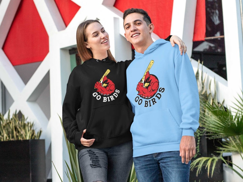Go Birds Go Cardinals Baseball Sweatshirt Hoodie, Cardinal Lover, St. Louis Team Gifts - Image 2
