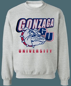 Gonzaga University Bulldogs ZAGS Vintage NCAA Sweatshirt Hoodie Shirt For Fans