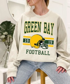 Green Bay Football Sweatshirt, Vintage Retro Green Bay Football Shirt for NFL Fans