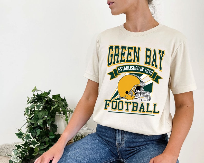 Green Bay Football Team Sweatshirt, Retro Green Bay Football Shirt for NFL Fans - Image 4