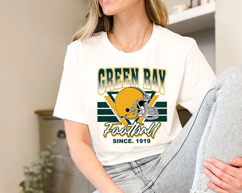 Green Bay Football Team Sweatshirt, Vintage Green Bay Football Shirt for NFL Fans - Image 3