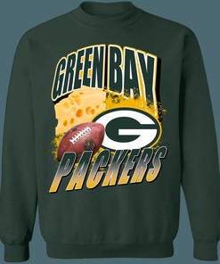 Green Bay Packers CHEESEHEADS Vintage NFL American Football Lover Sweatshirt Hoodie