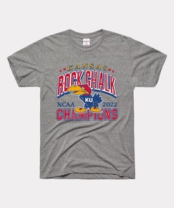 Grey Rock Chalk Champions Tee Gifts For Fans, Kansas Basketball Shirts