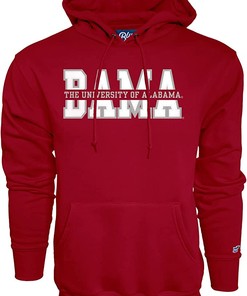 Hoodie Top Level Twill Applique Alabama Sweatshirt Gifts For Alabama Fans