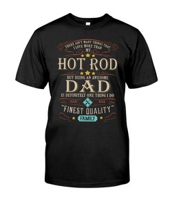 Hot Rod Shirt, Being An Awesome Dad , Mens Short-Sleeve Unisex T-Shirt Gift For Dad