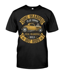 Hot Rod Shirt, Grandpa Play Bingo Real Grandpass Build Hot Rods, Vintage Nostalgic Gift