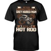 Hot Rod Shirt, Grey Haired Man, Vintage Nostalgic, Hot Rod Builder Gift