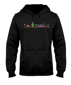 Hot Rod Shirt, Hot Rod Christmas Heartbeat, Mens Short-Sleeve Unisex T-Shirt Gift For Dad