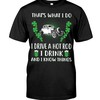 Hot Rod Shirt, I Drink And I Know Things, Vintage Nostalgic Gift, Hot Rod Garage Hoodie