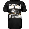 Hot Rod Shirt, I Just Want Hot Rod And Ignore Old Man Problems, Vintage Nostalgic Gift, Hot Rod Garage Hoodie