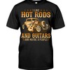 Hot Rod Shirt, I Like Hot Rods And Guitars And Maybe 3 People , Vintage Nostalgic Gift