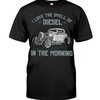 Hot Rod Shirt, I Love The Smell Of Diesel In The Morning, Vintage Nostalgic, Father'S Day Gift
