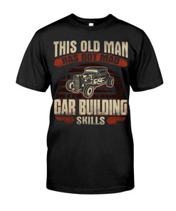 Hot Rod Shirt, Mad Gar Bullding Skills , Vintage Nostalgic, Car Lover Shirt