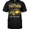 Hot Rod Shirt, Tattoos Oils And Scars, Vintage Nostalgic, Father'S Day Gift