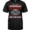 Hot Rod Shirt, The Best Antidepressant, Mens Short-Sleeve Unisex T-Shirt Gift For Dad