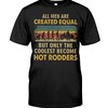 Hot Rod Shirt, The Coolest Men Become Hot Rodders, Mens Short-Sleeve Unisex T-Shirt Gift For Dad