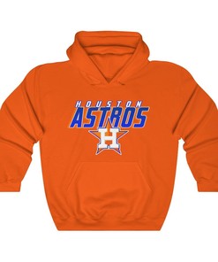 Houston Astros Vintage 90's MLB Hoodie Sweatshirt Sport Shirt