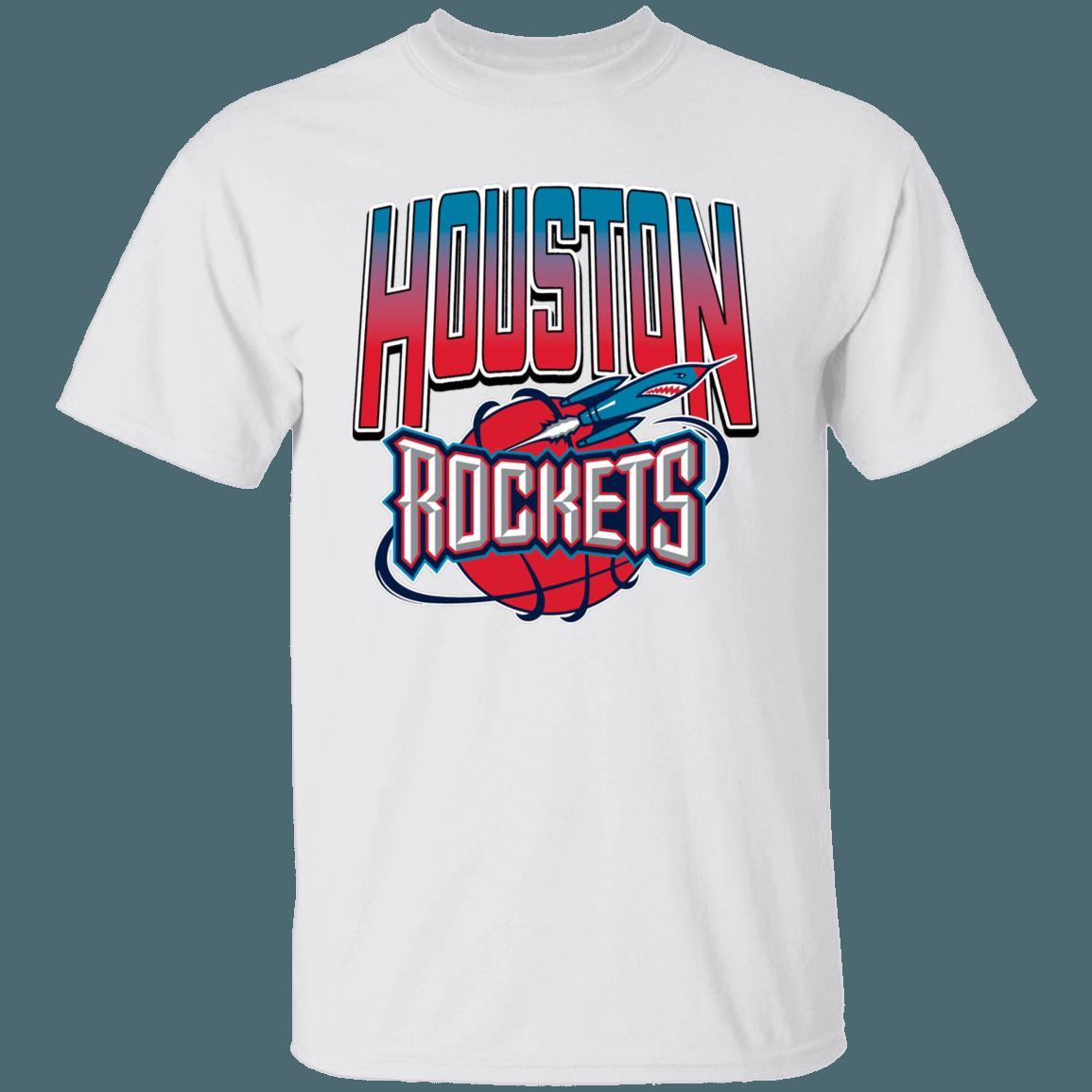 Houston Rockets ROCKET Retro NBA Fan T-Shirt Sweatshirt Hoodie - Image 2