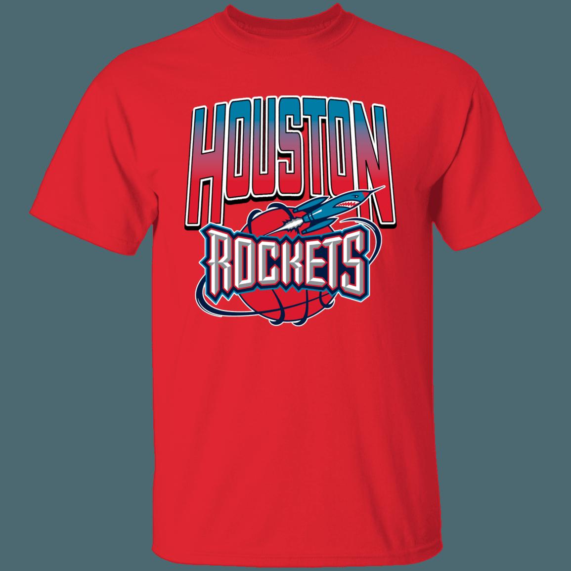 Houston Rockets ROCKET Retro NBA Fan T-Shirt Sweatshirt Hoodie - Image 4