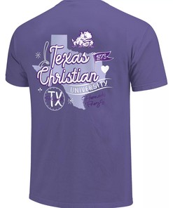 Image One Women'S Tcu Horned Frogs Doodles T-Shirt Tcu Shirt Sweatshirt Hoodie, Ncaa Fans, Tcu Student Gifts