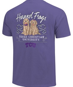 Image One Women'S Tcu Horned Frogs Double Trouble T-Shirt, University Football Fan Shirt, Tcu Student Gifts