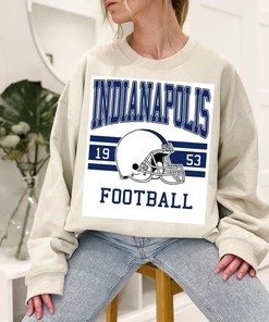 Indianapolis Football Sweatshirt, Vintage Retro Indianapolis Football Shirt for NFL Fans