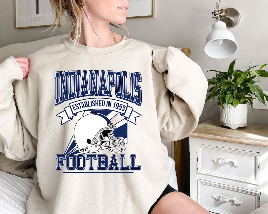 Indianapolis Football Team Sweatshirt, Retro Indianapolis Football Shirt for NFL Fans