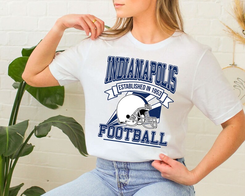 Indianapolis Football Team Sweatshirt, Retro Indianapolis Football Shirt for NFL Fans - Image 3