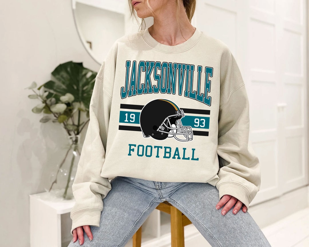 Jacksonville Football Sweatshirt, Vintage Retro Jacksonville Football Shirt for NFL Fans
