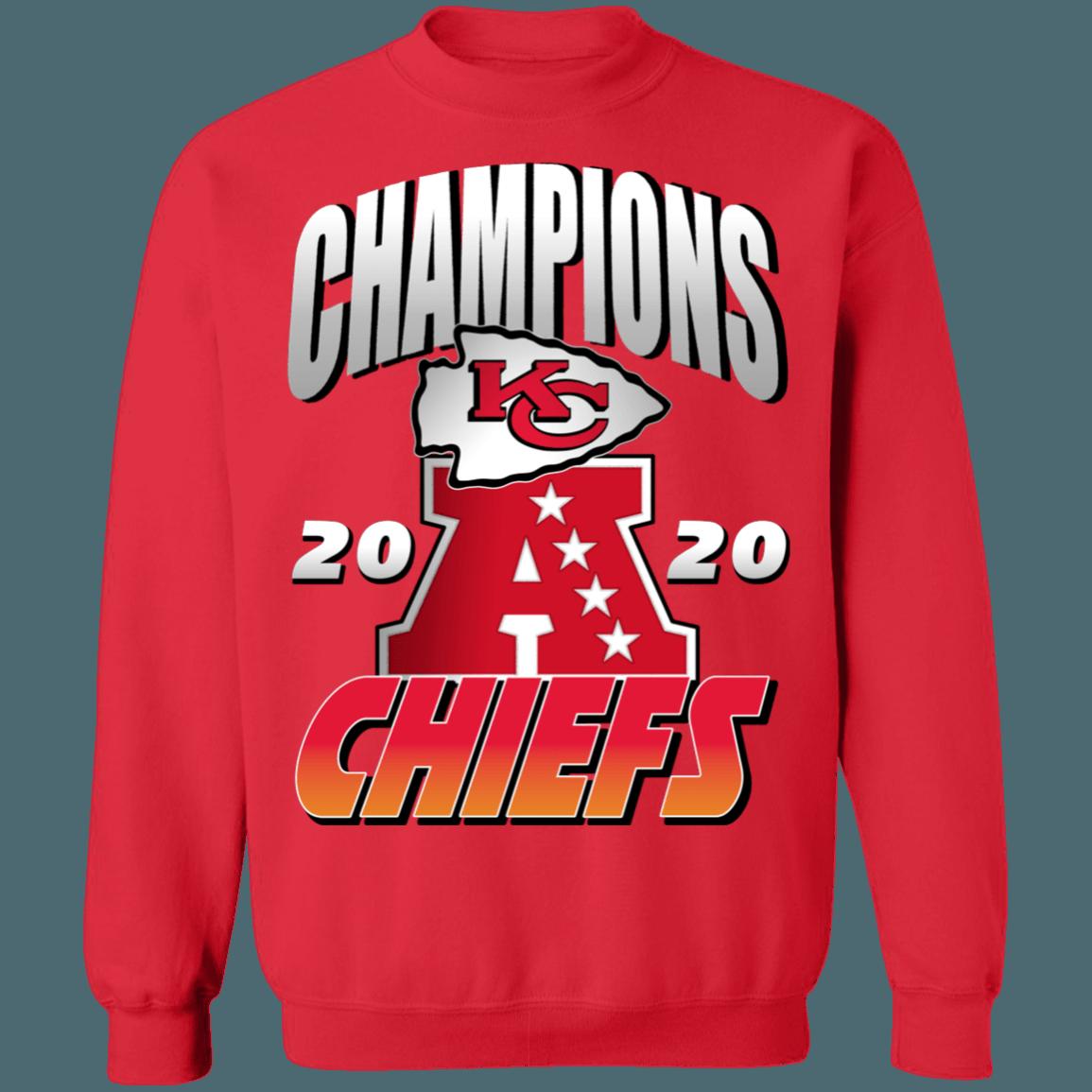 Kansas City Chiefs 2020 AFC Champions NFL American Football Lover Sweatshirt Hoodie - Image 2