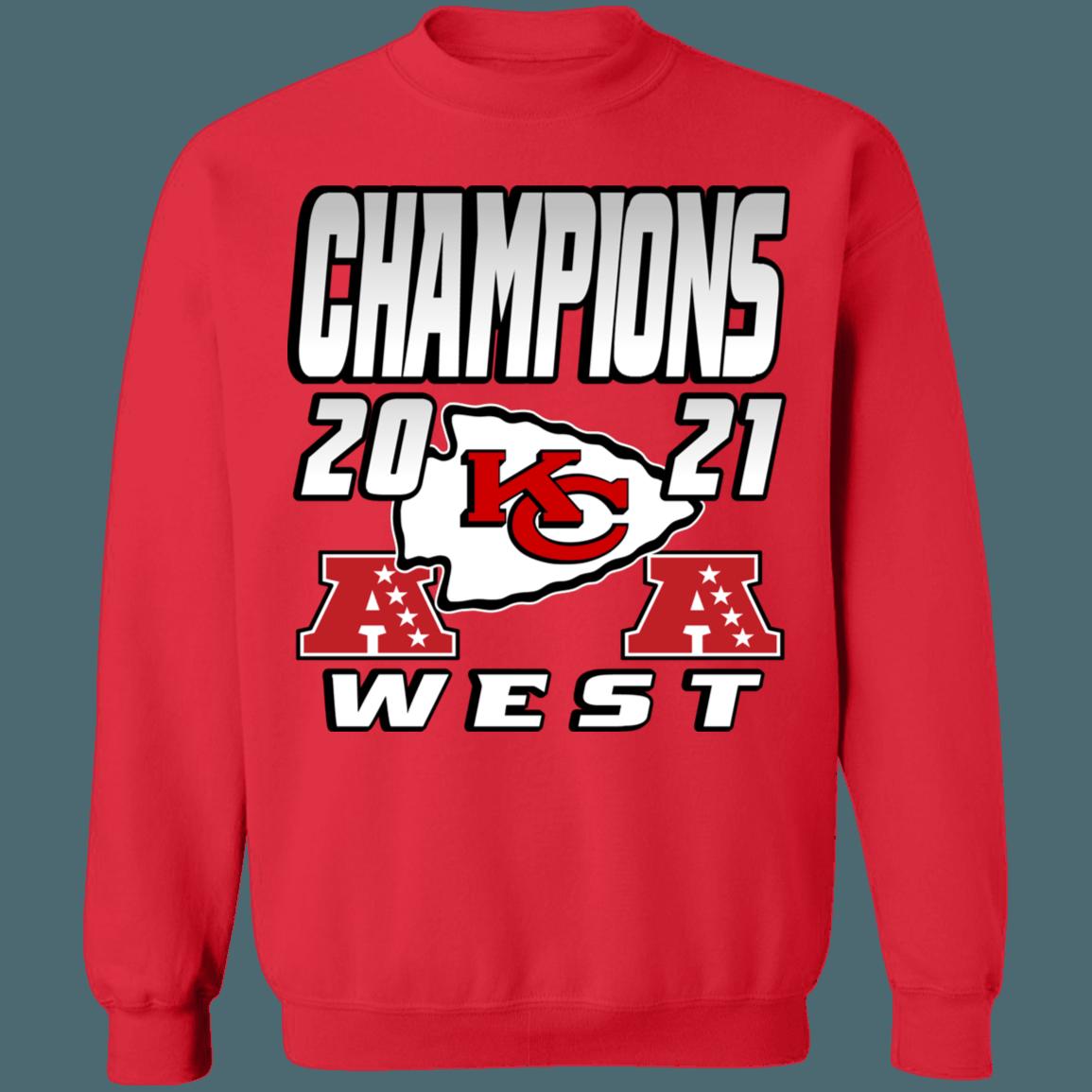 Kansas City Chiefs 2021 AFC West Division Champions Retro NFL American Football Lover Sweatshirt Hoodie