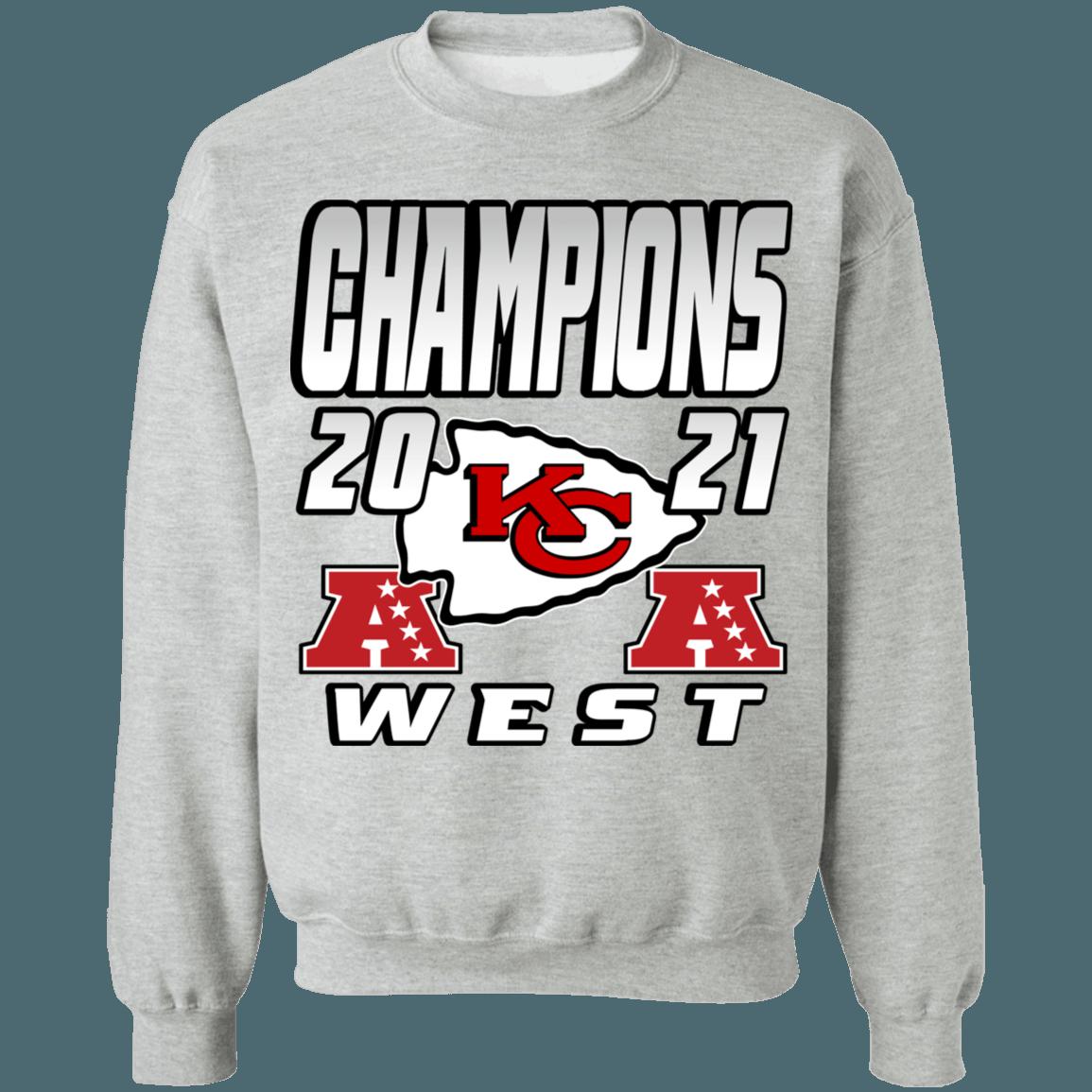 Kansas City Chiefs 2021 AFC West Division Champions Retro NFL American Football Lover Sweatshirt Hoodie - Image 2