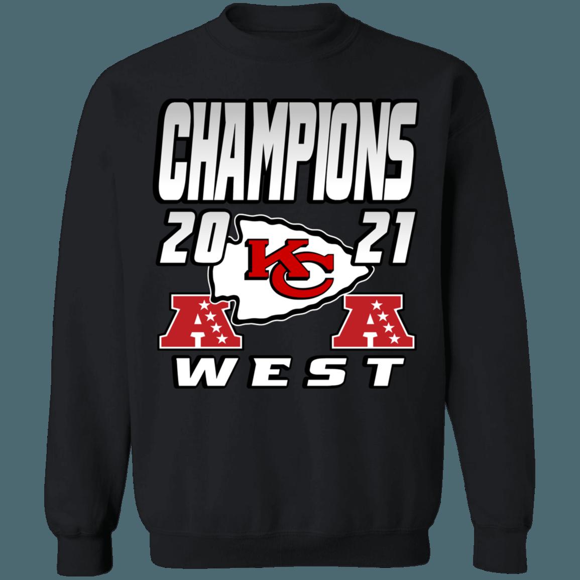 Kansas City Chiefs 2021 AFC West Division Champions Retro NFL American Football Lover Sweatshirt Hoodie - Image 3