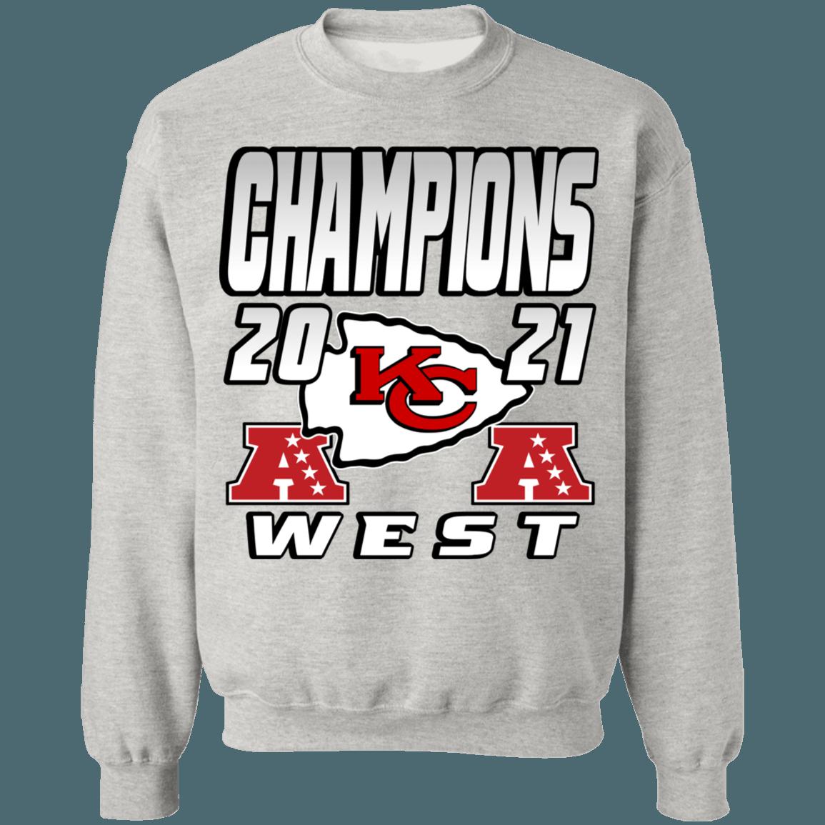 Kansas City Chiefs 2021 AFC West Division Champions Retro NFL American Football Lover Sweatshirt Hoodie - Image 4