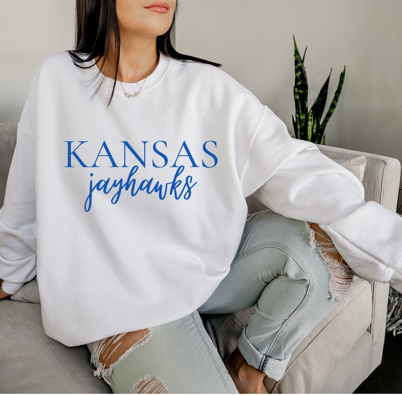 Kansas Gameday Sweatshirt, Kansas Football, Kansas Basketball, Jayhawk Basketball Sweatshirt - Image 2