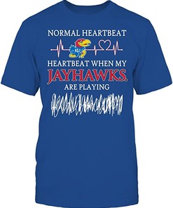 Kansas Heartbeat Jayhawks Hoodie Sweatshirt Shirt Gifts For Fans, Vintage Ncaa Shirts