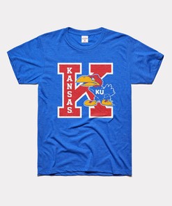 Kansas Jayhawks Block K Warhawk Tee Gifts For Fans, Kansas Basketball Shirts
