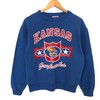 Kansas Jayhawks Football Team Rugby Spellout Pullover Jumper Sweatshirt Nice Design Vintage 80S 90S