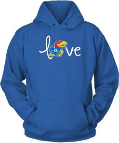Kansas Jayhawks Hoodie, Love Kansas Gifts For Fans, Vintage Ncaa Shirts