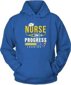 Kansas Jayhawks Hoodie, Nurse In Progress Team Hoodie Gifts For Fans, Kansas Basketball Shirts Gifts