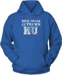 Kansas Jayhawks Hoodie, Rock Chalk Jayhawk Ku Gifts For Fans, Vintage Ncaa Shirts