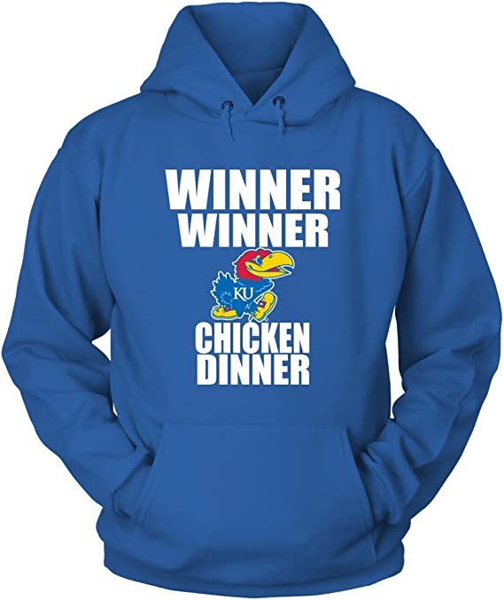 Kansas Jayhawks Hoodie, Winner Winner Chicken Dinner, Ku Gifts For Fans, Vintage Ncaa Shirts - Image 2