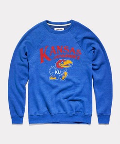Kansas Jayhawks Pennant Crewneck Sweatshirt Gifts For Fans, Kansas Basketball Shirts
