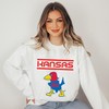 Kansas Jayhawks Retro Print Graphic Sweatshirt, Rock Chalk Shirt, Women'S Kansas Sweatshirt, Jayhawks Apparel